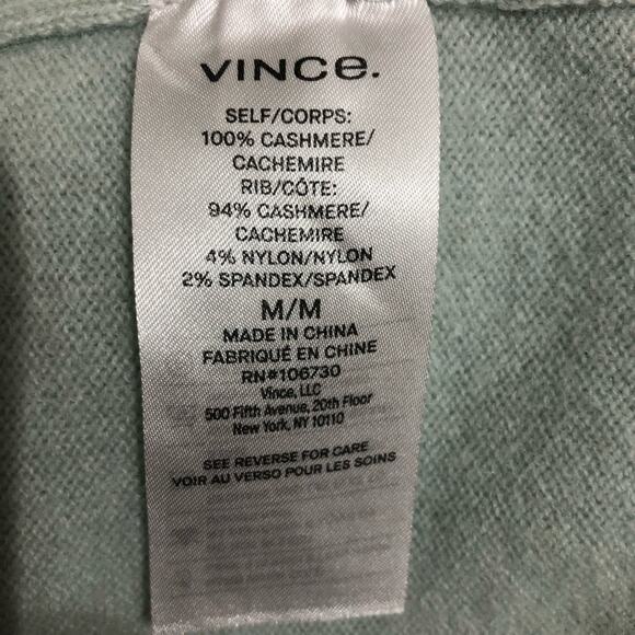 Vince Weekend V-neck Cashmere Sweater Medium EUC - Picture 8 of 10